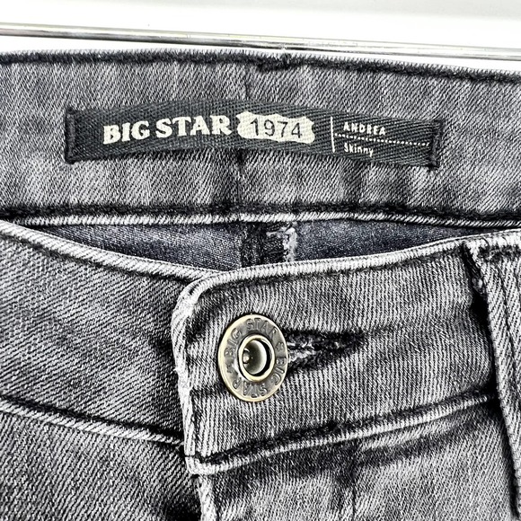 BIG STAR 1974 Women's size 30 Charcoal Grey Andrea Skinny Denim Jean - Picture 3 of 6